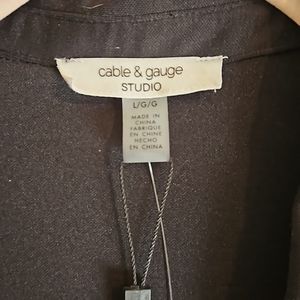 NWT Cable amd Guage knit blouse